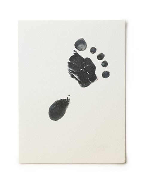Baby-footprint3 stock photo