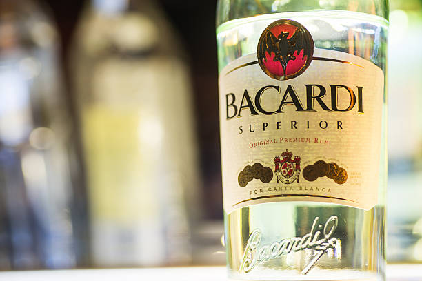 Bacardi Superior Rum stock photo