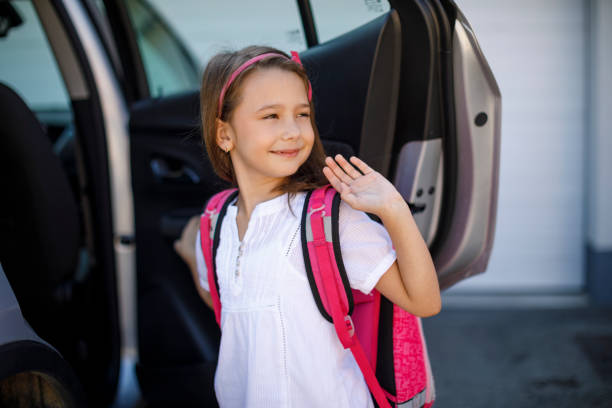 Back to school Back to school open car door stock pictures, royalty-free photos & images