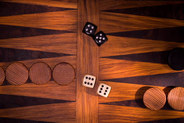 Backgammon stock photo