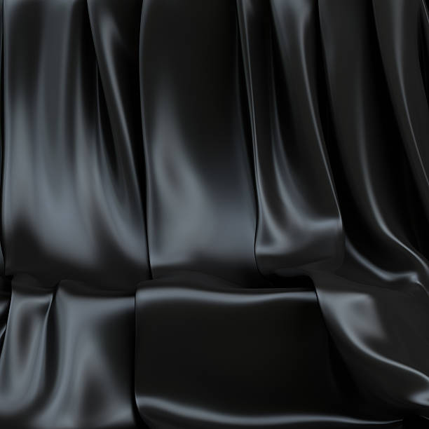 Background made of black cloth for a still-life stock photo