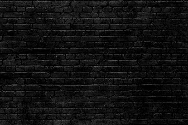 background black brick wall background black color stock pictures, royalty-free photos & images