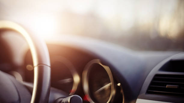 Background with the dashboard of the car Blurred background with the dashboard of the car torpedo weapon stock pictures, royalty-free photos & images