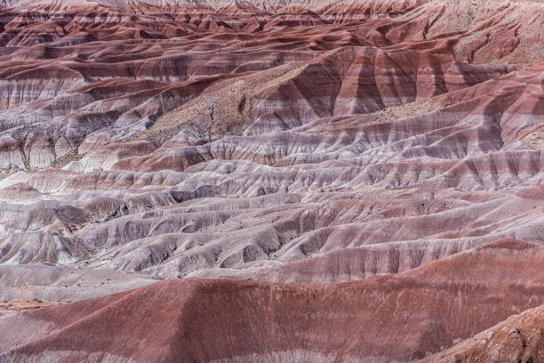 Badlands Formation in the Painted Desert stock photo