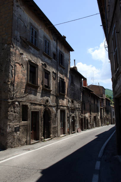 바그나이아 마을, 비테르보, 라치오, 이탈리아 - bagnaia 뉴스 사진 이미지
