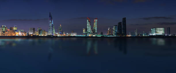Bahrain skyline stock photo