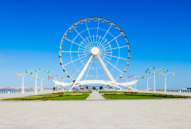 Baku Ferris Wheel, Azerbaijan stock photo