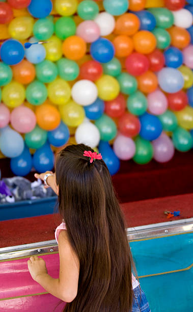 Balloons and Dart stock photo