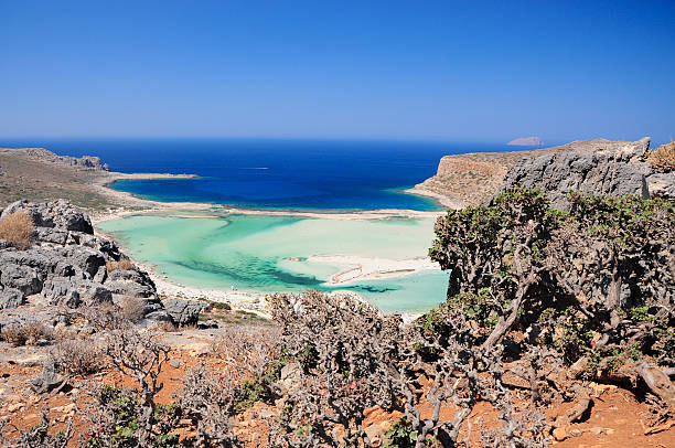 Balos bay, Crete, Greece. stock photo