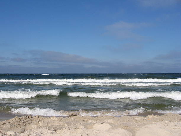 Baltic sea beach stock photo
