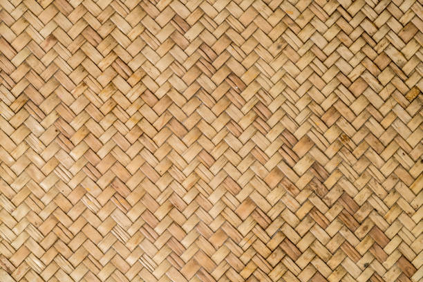 Bamboo weave stock photo