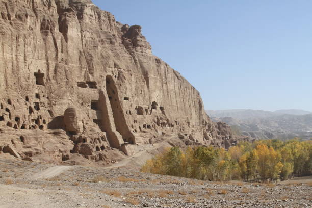 Bamiyan Buddhas stock photo