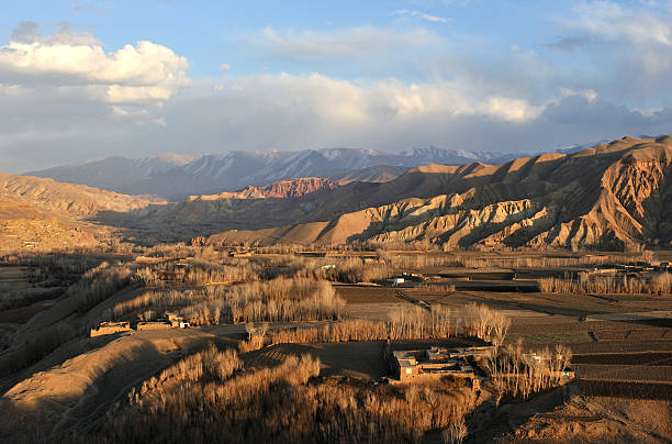 Bamyan at dusk stock photo