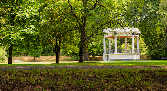 Bandstand in Hagley Park in Christchurch in New Zealand.