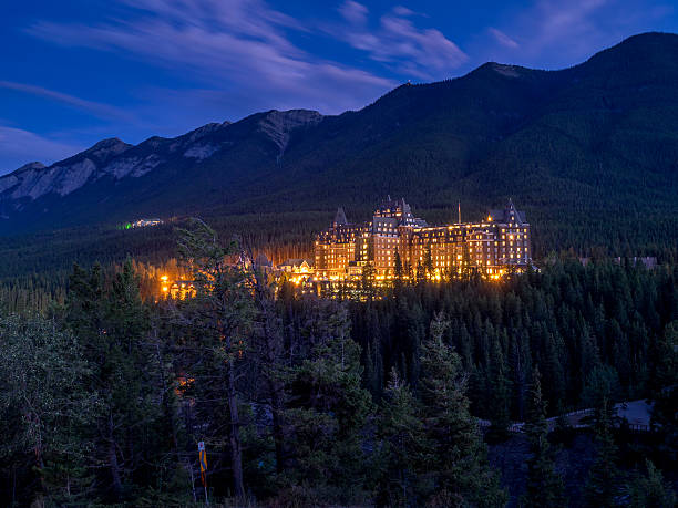 Banff Springs Hotel stock photo