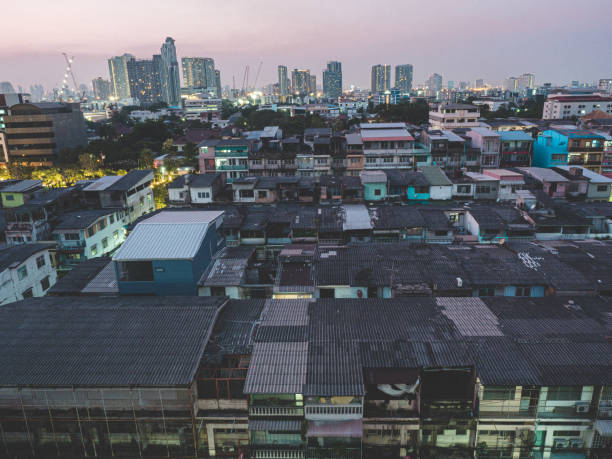 Bangkok Landscape at dusk stock photo