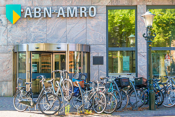 ABN AMRO bank branch office in Alkmaar, Netherlands stock photo