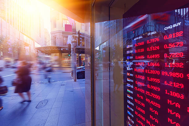 Sydney street bank exchange rate display