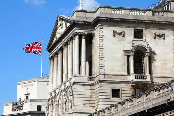 Bank of England - British central bank stock photo