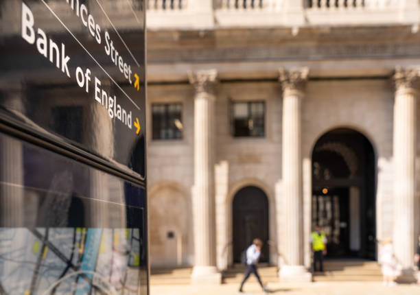 Bank of England in London stock photo