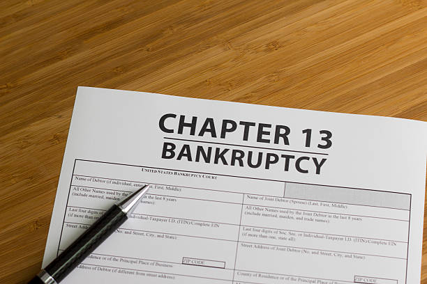 Bankruptcy Chapter 13 stock photo
