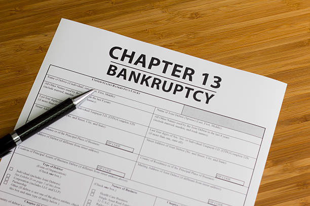 Bankruptcy Chapter 13 Documents for filing bankruptcy Chapter 13 bankruptcy stock pictures, royalty-free photos & images