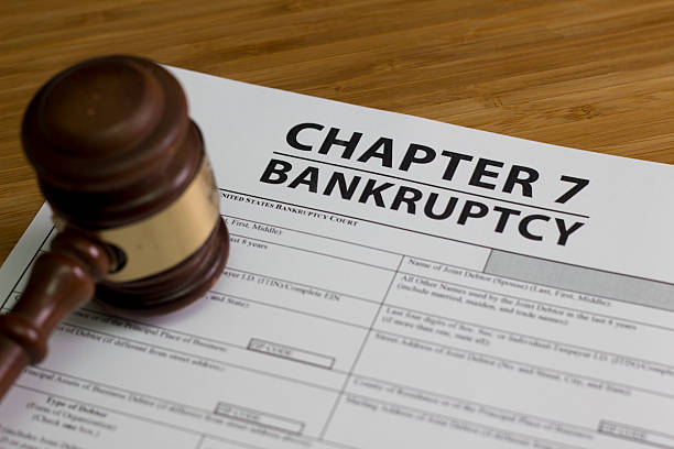 Bankruptcy Chapter 7 stock photo