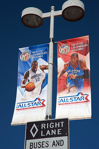 Banners Promoting The NBA All Star Game 2011