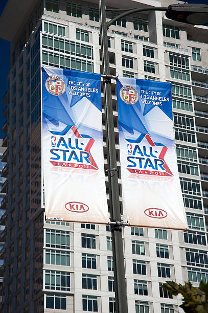 Banners Promoting The NBA All Star Game 2011