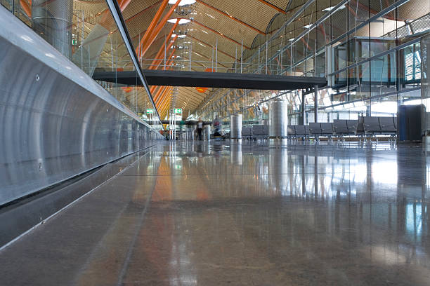 Barajas Madrid Airport stock photo