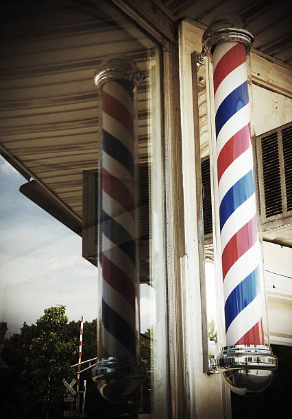 Barbershop Pole stock photo