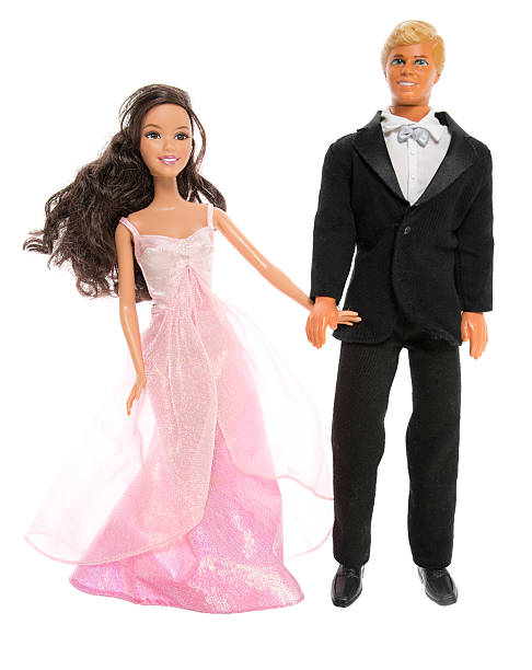 barbie and ken fashion dolls, on date - barbie stockfoto's en -beelden