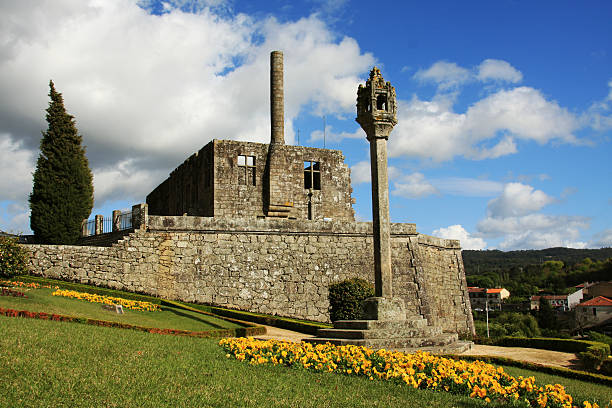 Barcelos castle Barcelos city historical castle in the afternoon barcelos stock pictures, royalty-free photos & images