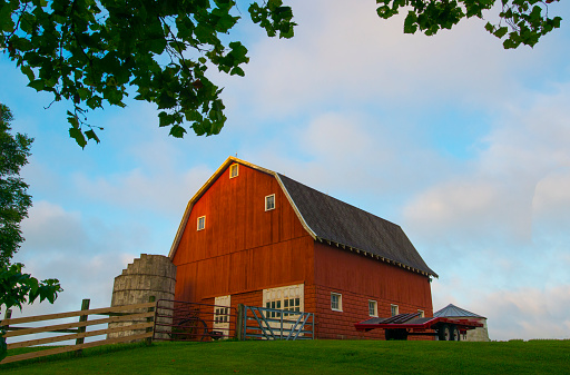 Barn-Red Barn on family farm-Howard County Indiana