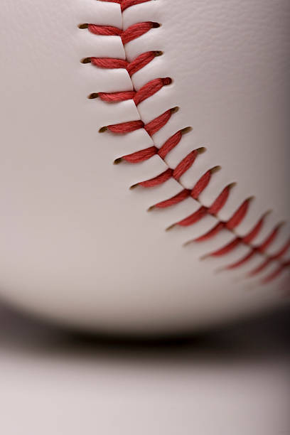 Baseball Close Up stock photo