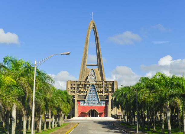 Basilica Cathedral Nuestra Señora de la Altagracia Interior, Dominican Republic stock photo
