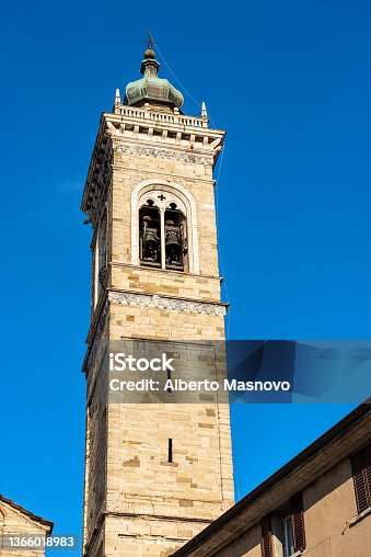 istock Basilica of Santa Maria Maggiore in Bergamo Upper Town - Lombardy Italy 1366018983