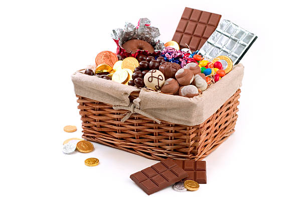 Basket of Sweets stock photo