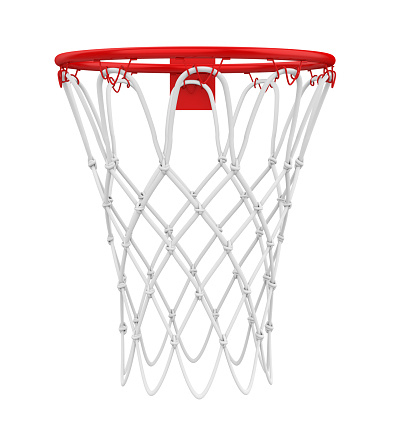 Basketball Hoop isolated on white background. 3D render