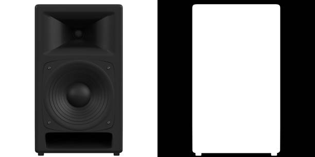 Bass reflex loudspeaker stock photo