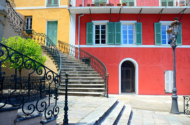 Bastia Colorful buildings of Bastia, Corsica, France bastia stock pictures, royalty-free photos & images