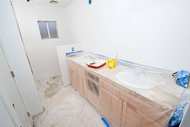 Bathroom Remodel Series 10: Primer stock photo