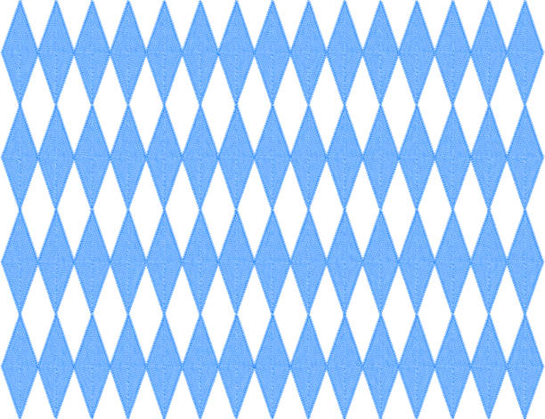 Bavarian blue white flagg background embroidery stock photo