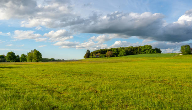 Bavarian landscape in summer stock photo