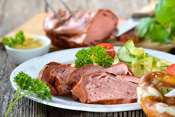 bavarian meat loaf - meat loaf 個照片及圖片檔