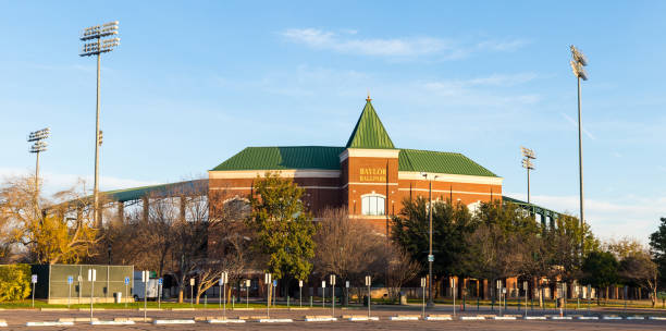 Baylor Baseball park in Waco, TX Waco, TX / USA - January 12, 2020: Baylor Ballpark used for baseball, on the campus of Baylor University baylor basketball stock pictures, royalty-free photos & images