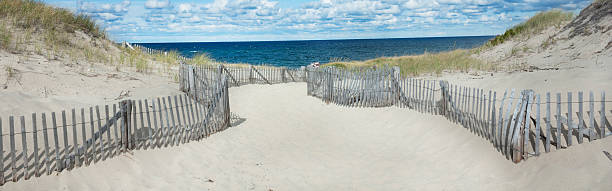 Beach at in Provincetown, MA on Cape Cod stock photo