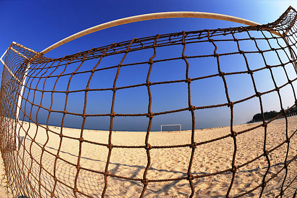 praia poste da baliza - futebol de praia imagens e fotografias de stock