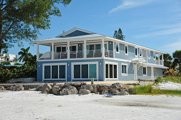 Beach House Large New Beach House vacation rental photos stock pictures, royalty-free photos & images