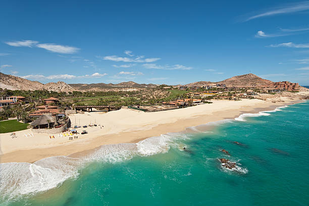 Beach in Cabo San Lucas, Mexico stock photo